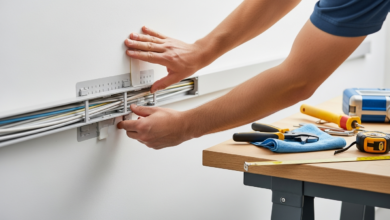 Kabelkanal befestigen ohne Bohren