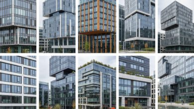 Moderne Aussenfassaden