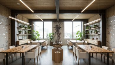 Die Verwendung umweltfreundlicher Materialien in kommerziellen Innenraumgestaltungen