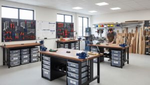 Ordnung, die Zeit spart: Wie durchdachte Werkstatteinrichtung den Arbeitsalltag im Handwerk erleichtert