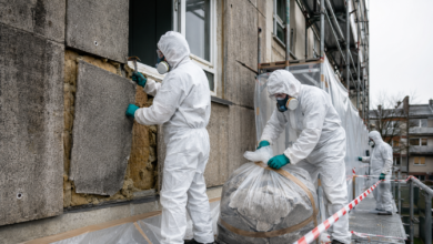 Asbestfassade entfernen [Bildinhalt mit KI erstellt]