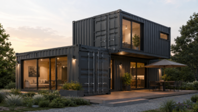 Containerhaus kaufen [Bildinhalt mit KI erstellt]