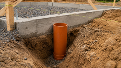 Punktfundament mit KG Rohr