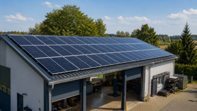 Solarstromerzeugung auf dem eigenen Werkstattdach