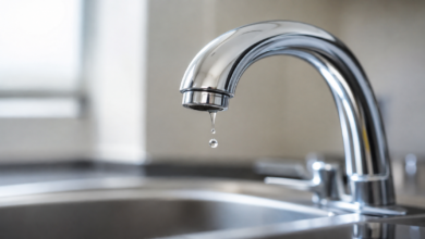 Wasserhahn tropft [Bildinhalt mit KI erstellt]